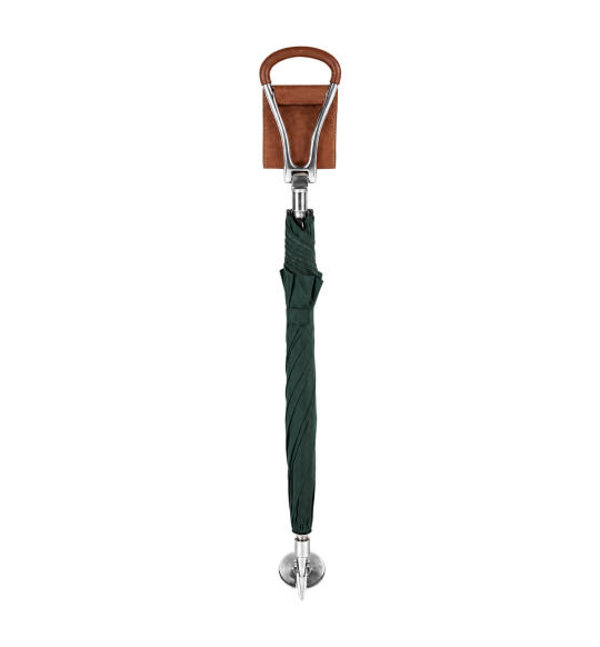 Geschlossener Charles Buyers Sitzstock mit Regenschirm 006 in Racing Green