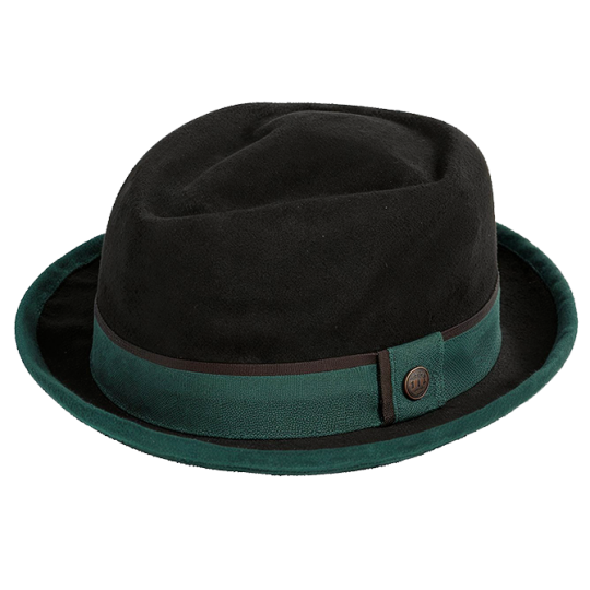Pork Pie Hut aus 100% Wollfilz – Dasmarca Eleganz & Stil
