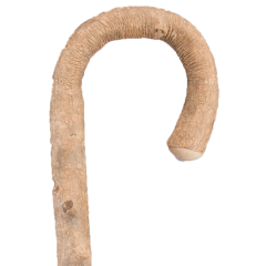 Wanderstock aus natürlichem Eschenholz mit gebogenem Griff – Authentisch & robust

