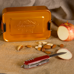 Aluminium-Lunchbox Gold