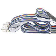 Bunte Hosenträger Strip Cool Heur – Asymmetrisches Design – Les Bretelles de Léon
