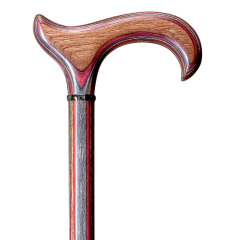 Gehstock aus multicolor Schichtholz