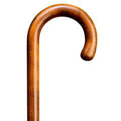 Handgefertigter Spazierstock aus Kirschholz mit gebogenem Griff – Elegant & edel

