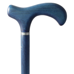 Canne de marche bleu