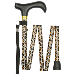 Faltbarer Gehstock Leopard
