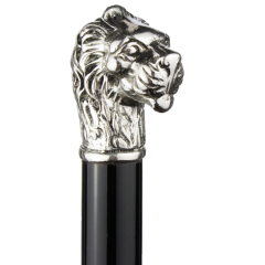 canne poignée lion