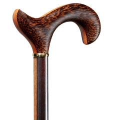 Exklusiver Gehstock aus Karibikhölzern – Palisander & Mandel