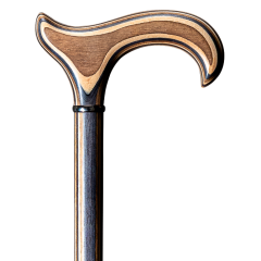 L-DERBY Gehstock aus Schichtholz