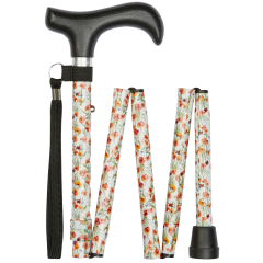 Faltbarer Spazierstock Mini Mohnblumen – Praktisch & farbenfroh
