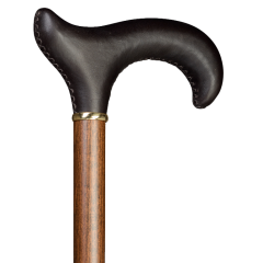 Canne poignée en cuir