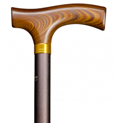 Aluminium- und Hartholz-Gehstock – verstellbar & elegant