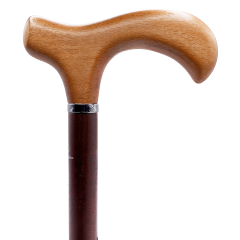 Handgefertigter Spazierstock aus Buche mit MELBOURNE-Griff – Elegant und ergonomisch

