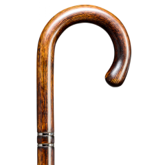 Handgefertigter Spazierstock aus Akazienholz mit gebogenem Griff – Elegant & robust