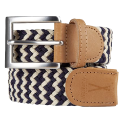 Geflochtener Gürtel Braun-Beige