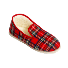 Charentaises Rondinaud Marine Karomuster – Französische Handwerkskunst
