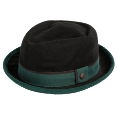 Pork Pie Hut aus 100% Wollfilz – Dasmarca Eleganz & Stil
