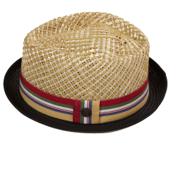 Eleganter Sommerhut aus Strohgeflecht für Herren