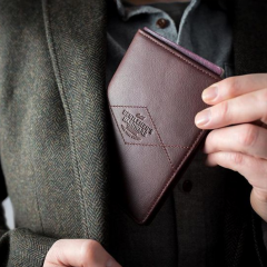 Reisebrieftasche Leder