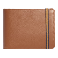 Carré Royal Portemonnaie Braun – Taurillon Leder – Hergestellt in Frankreich