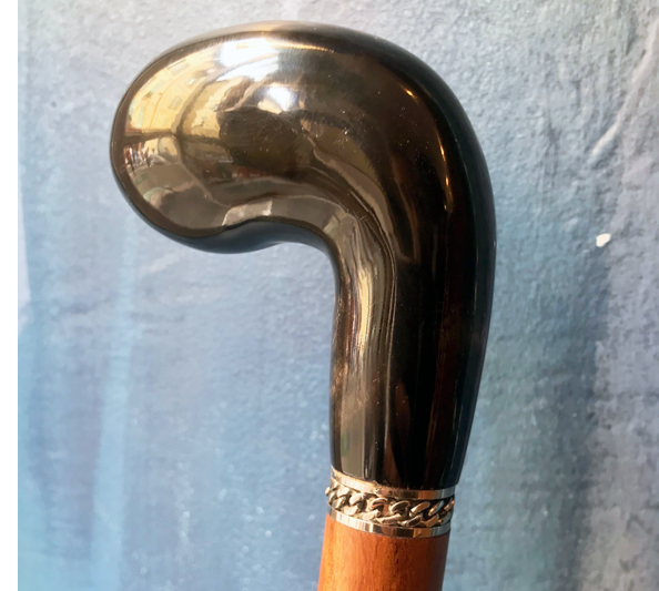 Luxus-Gehstock aus Horn und Palisander