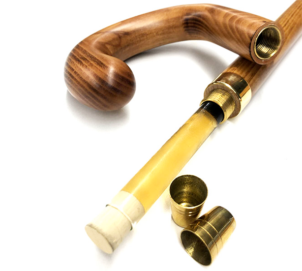 Spazierstock mit Geheimfach