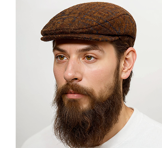 Wigens Schiebermütze Harris Tweed