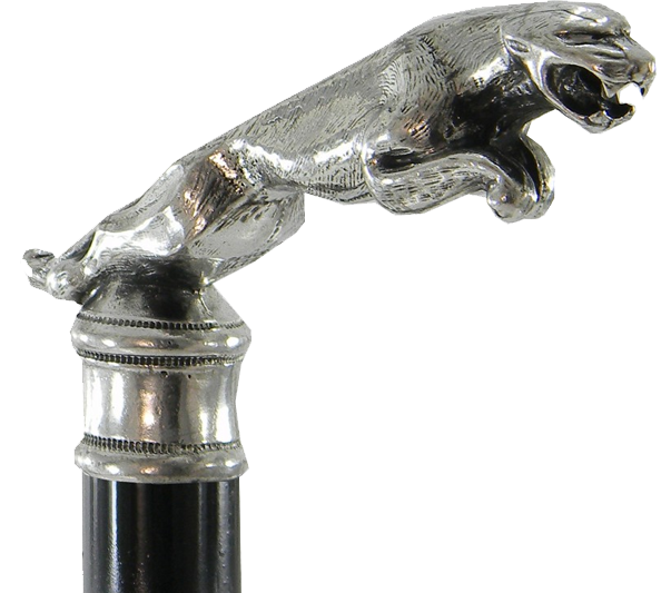 Sammler-Gehstock mit Jaguargriff